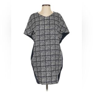 Pinkyotto Black and White Grid Midi Dress